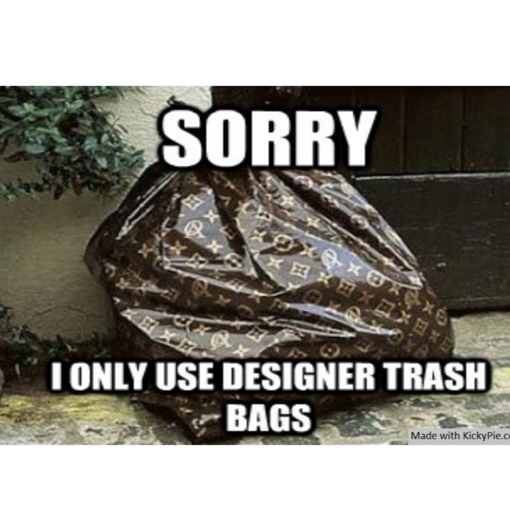 I use designer handbags